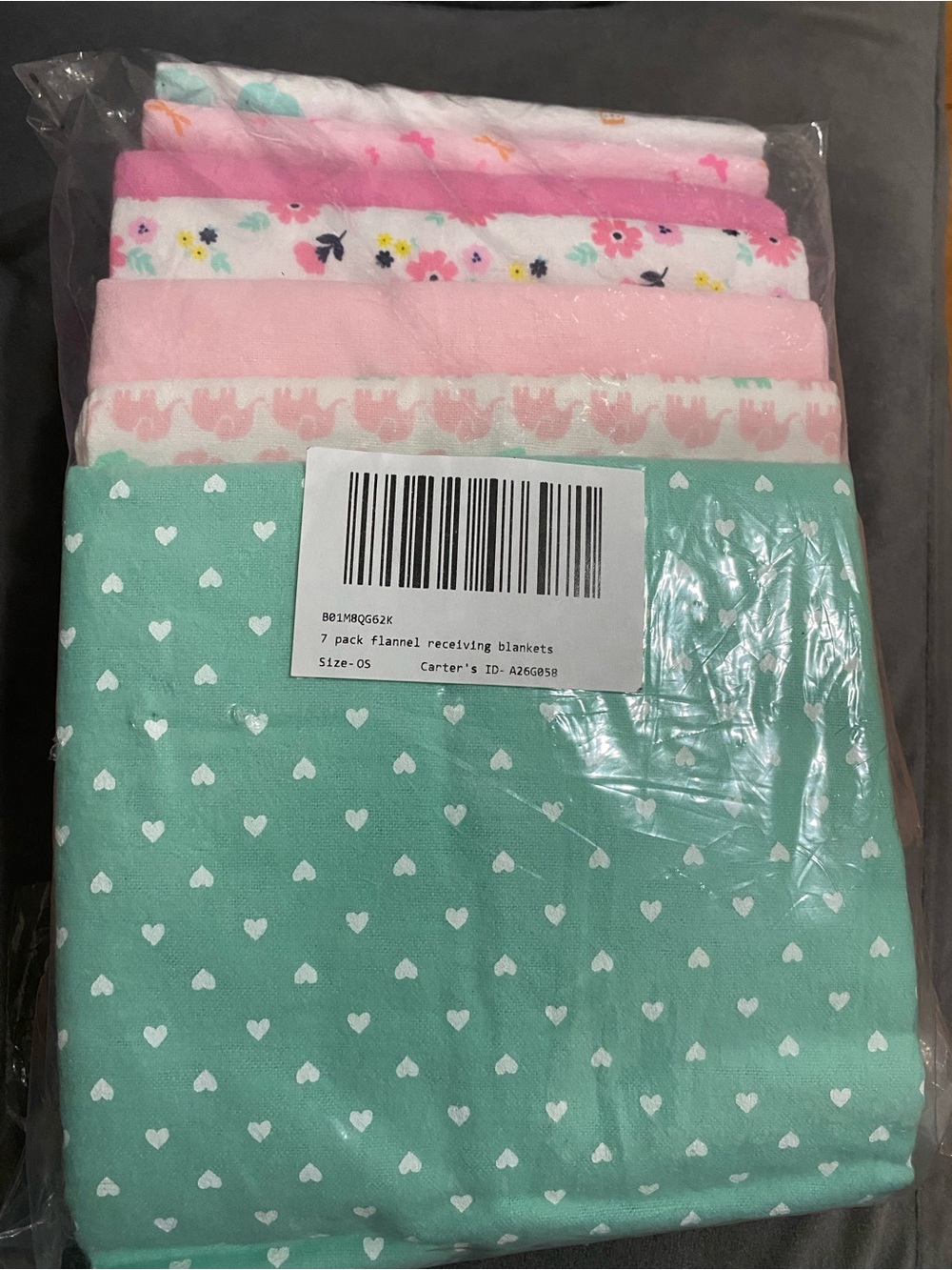 Cárter 7 pack flannel size-os multicolor